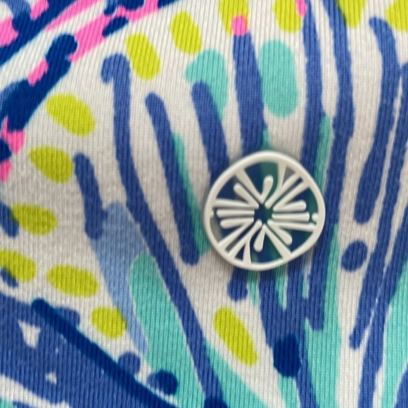 Lilly Pulitzer Luxletic Weekender High Rise Leggings, Pop Up Got Your Back, Lg. - Picture 7 of 10